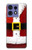 S2846 Costume de Noël Père Noël Rouge Etui Coque Housse pour Motorola Edge 50 Fusion