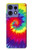 S2884 Tie Dye Swirl couleur Etui Coque Housse pour Motorola Edge 50 Fusion