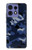 S2959 Marine Bleu Camo camouflage Etui Coque Housse pour Motorola Edge 50 Fusion