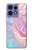 S3050 Pastel Fleurs millésimé Etui Coque Housse pour Motorola Edge 50 Fusion