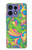 S3273 Fleur Ligne Motif Art Etui Coque Housse pour Motorola Edge 50 Fusion