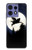 S3289 Cochon Volant Pleine Lune Nuit Etui Coque Housse pour Motorola Edge 50 Fusion