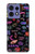 S3433 Néon graphique millésimé Etui Coque Housse pour Motorola Edge 50 Fusion
