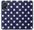 S3533 Bleu à pois Etui Coque Housse pour Motorola Edge 50 Fusion