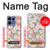 S3688 Motif d'art floral floral Etui Coque Housse pour Motorola Edge 50 Fusion