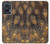 S3691 Plume de paon d'or Etui Coque Housse pour Motorola Edge 50 Fusion