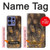 S3691 Plume de paon d'or Etui Coque Housse pour Motorola Edge 50 Fusion