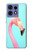 S3708 Flamant rose Etui Coque Housse pour Motorola Edge 50 Fusion