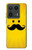 S1145 Soleil jaune Mustache Etui Coque Housse pour Motorola Edge 50 Ultra
