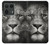 S1352 Lion Visage Etui Coque Housse pour Motorola Edge 50 Ultra