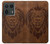 S2529 Leo Zodiaque Zodiaque marron Impression graphique Etui Coque Housse pour Motorola Edge 50 Ultra