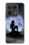 S2668 Silhouette sirène Lune Nuit Etui Coque Housse pour Motorola Edge 50 Ultra