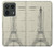 S3474 Dessin Architectural Eiffel Etui Coque Housse pour Motorola Edge 50 Ultra