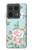 S3494 Rose à pois millésimé Etui Coque Housse pour Motorola Edge 50 Ultra