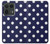 S3533 Bleu à pois Etui Coque Housse pour Motorola Edge 50 Ultra