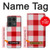 S3535 Rouge vichy Etui Coque Housse pour Motorola Edge 50 Ultra