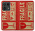 S3552 Millésime Étiquette fragile Etui Coque Housse pour Motorola Edge 50 Ultra
