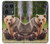 S3558 Famille d'ours Etui Coque Housse pour Motorola Edge 50 Ultra