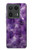 S3713 Graphique violet améthyste à quartz imprimé Etui Coque Housse pour Motorola Edge 50 Ultra