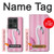 S3805 Flamant Rose Pastel Etui Coque Housse pour Motorola Edge 50 Ultra