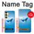 S0843 Baleine bleue Etui Coque Housse pour Samsung Galaxy S24 FE