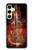 S0864 Violon feu Etui Coque Housse pour Samsung Galaxy S24 FE