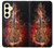 S0864 Violon feu Etui Coque Housse pour Samsung Galaxy S24 FE