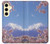 S1060 Mont Fuji Sakura fleur de cerisier Etui Coque Housse pour Samsung Galaxy S24 FE