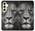 S1352 Lion Visage Etui Coque Housse pour Samsung Galaxy S24 FE