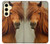 S1595 Beau cheval marron Etui Coque Housse pour Samsung Galaxy S24 FE