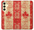 S1603 Drapeau du Canada Vieux Millésime Etui Coque Housse pour Samsung Galaxy S24 FE