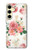 S1859 Motif Rose Etui Coque Housse pour Samsung Galaxy S24 FE