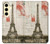 S2108 Tour Eiffel de Paris Carte postale Etui Coque Housse pour Samsung Galaxy S24 FE