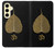 S2331 Feuille d'or bouddhiste Symbole de l'OM Etui Coque Housse pour Samsung Galaxy S24 FE