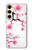 S2359 Fleur de prunier Etui Coque Housse pour Samsung Galaxy S24 FE