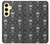 S2371 Crâne Motif monochrome Millésime Etui Coque Housse pour Samsung Galaxy S24 FE