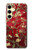 S2414 Rouge Fleur amandier Van Gogh Etui Coque Housse pour Samsung Galaxy S24 FE
