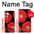 S2478 fleur rouge Daisy Etui Coque Housse pour Samsung Galaxy S24 FE