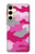 S2525 Rose Camo camouflage Etui Coque Housse pour Samsung Galaxy S24 FE