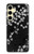 S2544 Kimono japonais style Noir motif fleur Etui Coque Housse pour Samsung Galaxy S24 FE