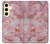 S2843 Texture en marbre rose Etui Coque Housse pour Samsung Galaxy S24 FE