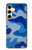 S2958 Armée Bleu Camo Camouflage Etui Coque Housse pour Samsung Galaxy S24 FE
