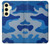 S2958 Armée Bleu Camo Camouflage Etui Coque Housse pour Samsung Galaxy S24 FE
