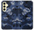 S2959 Marine Bleu Camo camouflage Etui Coque Housse pour Samsung Galaxy S24 FE
