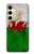 S2976 Pays de Galles Football Football Drapeau Etui Coque Housse pour Samsung Galaxy S24 FE