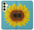 S3039 Tournesol Bleu millésimé Etui Coque Housse pour Samsung Galaxy S24 FE