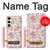 S3095 Motif Rose millésimé Etui Coque Housse pour Samsung Galaxy S24 FE