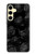 S3153 Noir Roses Etui Coque Housse pour Samsung Galaxy S24 FE