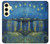 S3336 Van Gogh Nuit étoilée sur le Rhône Etui Coque Housse pour Samsung Galaxy S24 FE