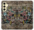 S3394 Graffiti mur Etui Coque Housse pour Samsung Galaxy S24 FE